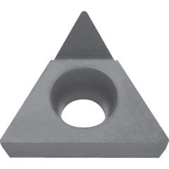 TCMT 221 SE KPD010, 1/64″ Corner Radius, 1/8″ Thick, 1/4″ Inscribed Circle, Triangle, Turning Indexable Insert - Exact Tool & Supply