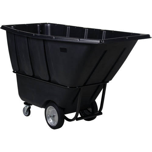 Heavy Duty Tilt Truck 1 Cu Yd Black - Exact Tool & Supply