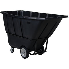 Heavy Duty Tilt Truck 1 Cu Yd Black - Exact Tool & Supply