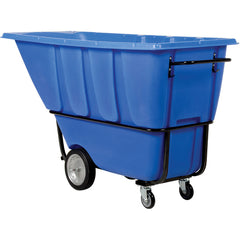 Heavy Duty Tilt Truck 1 Cu Yd Blue - Exact Tool & Supply