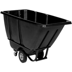 Heavy Duty Tilt Truck 1/2 Cu Yd Black - Exact Tool & Supply