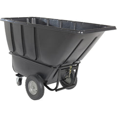 Heavy Duty Tilt Truck 1 Cu Yd Black Towable - Exact Tool & Supply