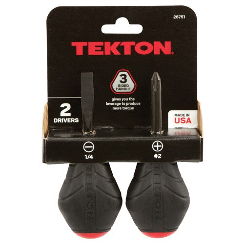 2 Piece Stubby Screwdriver Set - Exact Tool & Supply