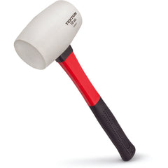 Tekton 16 Oz. White Rubber Mallet Fiberglass Handle - Exact Tool & Supply