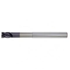 3/8x3/8x1/2x1-7/8x4 4FL Square Carbide End Mill-Round Shank-TiAlN - Exact Tool & Supply