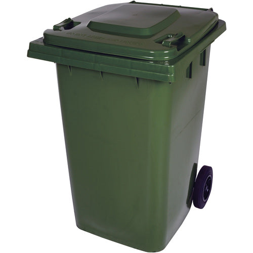 Green Poly Trash Can 95 Gal Capacity - Exact Tool & Supply
