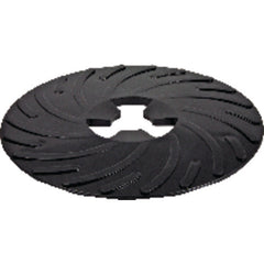 3M Disc Pad Face Plate Ribbed 81733 5″ Hard Black - Exact Tool & Supply