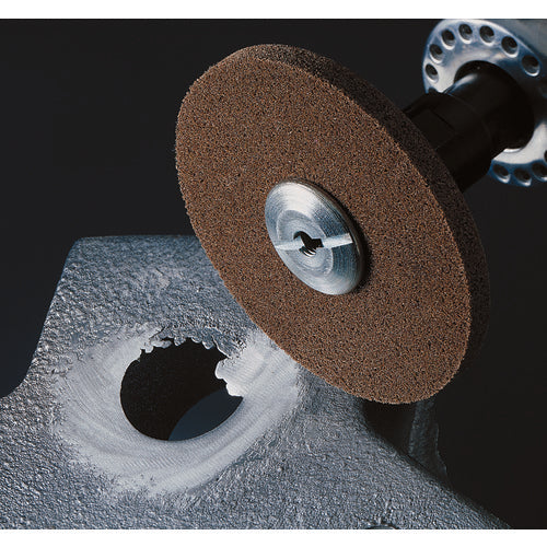 Scotch-Brite Deburr and Finish PRO Unitized Wheel 3″ × 1/8″ × 1/4″ 6C MED+ - Exact Tool & Supply