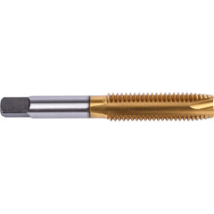 M5 x0.80 MM 2 Flute Plug Union Butterfield HSS TiN M Relieved Style Spiral Point ANSI E-code # TN1785M5 - Exact Tool & Supply