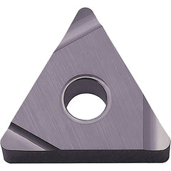 TNEG 3305 SSF PV7025, 0.0079″ Corner Radius, 3/16″ Thick, 3/8″ Inscribed Circle, TiCN (MEGACOAT), Triangle, Turning Indexable Insert - Exact Tool & Supply