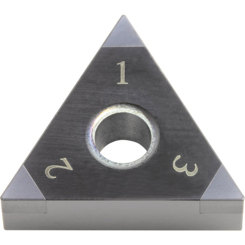 TNGA 331 ME KBN525, 1/64″ Corner Radius, 3/16″ Thick, 3/8″ Inscribed Circle, Triangle, Turning Indexable Insert - Exact Tool & Supply