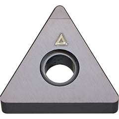 TNGA 332 SE KBN525, 1/32″ Corner Radius, 3/16″ Thick, 3/8″ Inscribed Circle, Triangle, Turning Indexable Insert - Exact Tool & Supply
