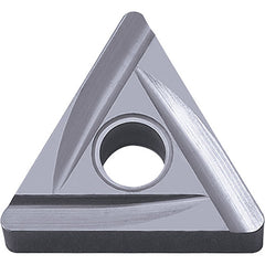 TNGG 3305 B PV7025, 0.0079″ Corner Radius, 3/16″ Thick, 3/8″ Inscribed Circle, TiCN (MEGACOAT), Triangle, Turning Indexable Insert - Exact Tool & Supply