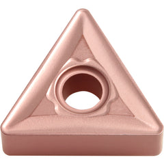 TNMG 331 C CA320, 1/64″ Corner Radius, 3/16″ Thick, 3/8″ Inscribed Circle, TiCnulll2O3/Ti, Triangle, Turning Indexable Insert - Exact Tool & Supply