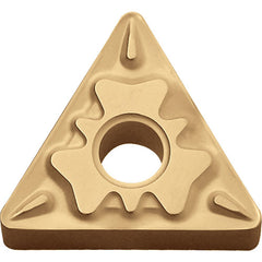 TNMG 332 HQ PV720, 1/32″ Corner Radius, 3/16″ Thick, 3/8″ Inscribed Circle, TiCN (MEGACOAT NANO), Triangle, Turning Indexable Insert - Exact Tool & Supply