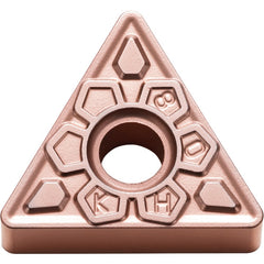 TNMG 333 KH CA320, 3/64″ Corner Radius, 3/16″ Thick, 3/8″ Inscribed Circle, TiCnulll2O3/Ti, Triangle, Turning Indexable Insert - Exact Tool & Supply