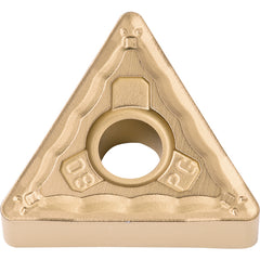 TNMG 332 PG CA515, 1/32″ Corner Radius, 3/16″ Thick, 3/8″ Inscribed Circle, TiCnulll2O3/TiN, Triangle, Turning Indexable Insert - Exact Tool & Supply
