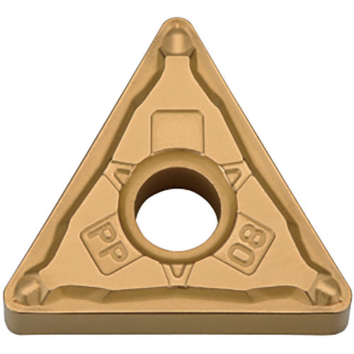 TNMG 332 PP PV7025, 1/32″ Corner Radius, 3/16″ Thick, 3/8″ Inscribed Circle, TiCN (MEGACOAT), Triangle, Turning Indexable Insert - Exact Tool & Supply