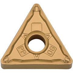 TNMG 332 PP PV7025, 1/32″ Corner Radius, 3/16″ Thick, 3/8″ Inscribed Circle, TiCN (MEGACOAT), Triangle, Turning Indexable Insert - Exact Tool & Supply