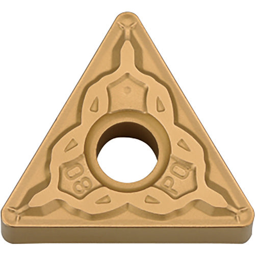 TNMG 331 PQ PV7025, 1/64″ Corner Radius, 3/16″ Thick, 3/8″ Inscribed Circle, TiCN (MEGACOAT), Triangle, Turning Indexable Insert - Exact Tool & Supply