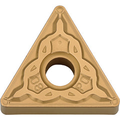 TNMG 331 PQ PV7025, 1/64″ Corner Radius, 3/16″ Thick, 3/8″ Inscribed Circle, TiCN (MEGACOAT), Triangle, Turning Indexable Insert - Exact Tool & Supply