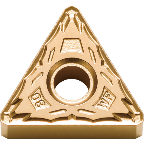 TNMX 333 WF CA510, 3/64″ Corner Radius, 3/16″ Thick, 3/8″ Inscribed Circle, TiCnulll2O3/TiN, Triangle, Turning Indexable Insert - Exact Tool & Supply