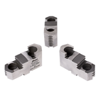 Hard Top Jaws for Scroll Chuck 10" 3-Jaw 3 Pc Set - Exact Tool & Supply