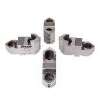 Hard Top Jaws for Scroll Chuck 5" 4-Jaw 4 Pc Set - Exact Tool & Supply