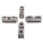 Hard Master Jaws for Scroll Chuck 8" 4-Jaw 4 Pc Set - Exact Tool & Supply