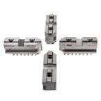 Hard Master Jaws for Scroll Chuck 5" 4-Jaw 4 Pc Set - Exact Tool & Supply