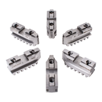 Hard Master Jaws for Scroll Chuck 6" 6-Jaw 6 Pc Set - Exact Tool & Supply