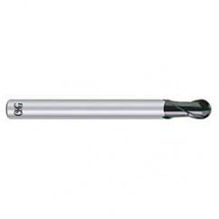 8mm Dia. - 80" OAL - Carbide - Ball End HP End Mill-2 FL - Exact Tool & Supply