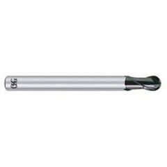 10mm Dia. - 80" OAL - Carbide - Ball End HP End Mill-2 FL - Exact Tool & Supply