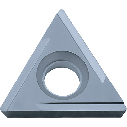 TPGH 321 Hard Steel PV7025, 1/64″ Corner Radius, 1/8″ Thick, 3/8″ Inscribed Circle, TiCN (MEGACOAT), Triangle, Turning Indexable Insert - Exact Tool & Supply