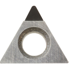 TPMH 221 SE KPD010, 1/64″ Corner Radius, 1/8″ Thick, 1/4″ Inscribed Circle, Triangle, Turning Indexable Insert - Exact Tool & Supply