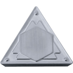 TPMR 221 HQ TN60, 1/64″ Corner Radius, 1/8″ Thick, 1/4″ Inscribed Circle, TiCN/NbC, Triangle, Turning Indexable Insert - Exact Tool & Supply