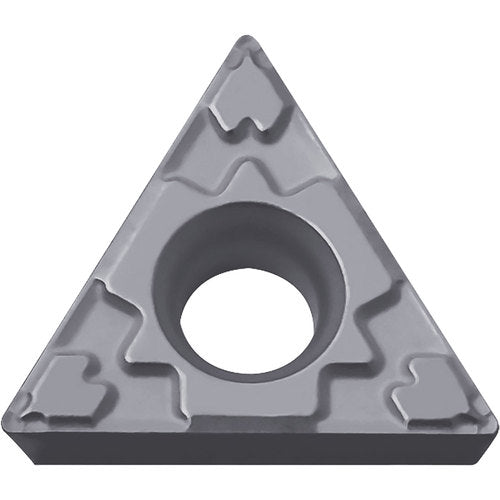 TPMT 222 GP TN60, 1/32″ Corner Radius, 1/8″ Thick, 1/4″ Inscribed Circle, TiCN/NbC, Triangle, Turning Indexable Insert - Exact Tool & Supply