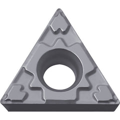 TPMT 222 GP TN60, 1/32″ Corner Radius, 1/8″ Thick, 1/4″ Inscribed Circle, TiCN/NbC, Triangle, Turning Indexable Insert - Exact Tool & Supply