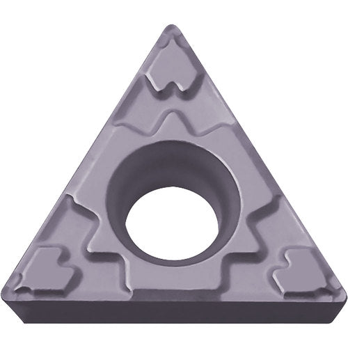 TPMT 221 GP PV7025, 1/64″ Corner Radius, 1/8″ Thick, 1/4″ Inscribed Circle, TiCN (MEGACOAT), Triangle, Turning Indexable Insert - Exact Tool & Supply
