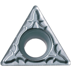 TPMT 221 XP PV7025, 1/64″ Corner Radius, 1/8″ Thick, 1/4″ Inscribed Circle, TiCN (MEGACOAT), Triangle, Turning Indexable Insert - Exact Tool & Supply