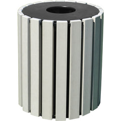Trash Receptical Poly Round 33 Gal-Sand - Exact Tool & Supply