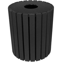 Trash Receptical Poly Round 49 Gal-Black - Exact Tool & Supply
