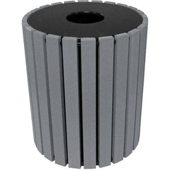 Trash Receptical Poly Round 49 Gal-Char - Exact Tool & Supply