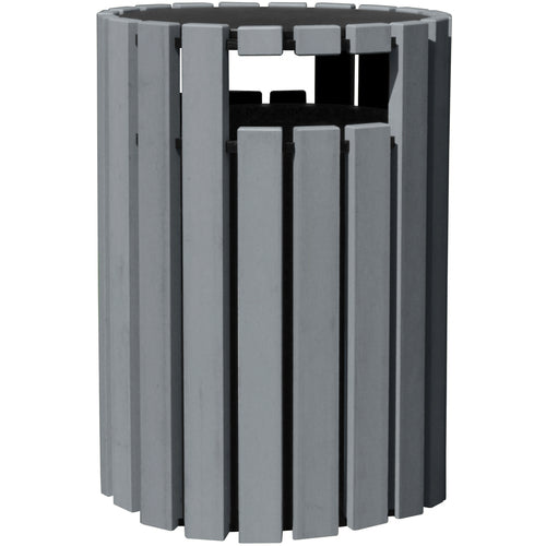 Trash Receptical Poly Rain Cap Round 33 Gal-Char - Exact Tool & Supply