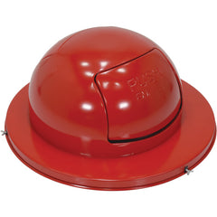 Stl Waste Top Dual Door For Drum-Red - Exact Tool & Supply