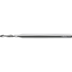 ‎0.58mm Dia. × 88mm OAL HSS 5xD Left Hand Micro Dri A3153-0.58 - Exact Tool & Supply
