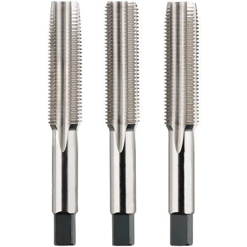 ‎1/4-28 H3 4-Flute High Speed Steel Hand Tap Set-Bright Series/List #2046 - Exact Tool & Supply