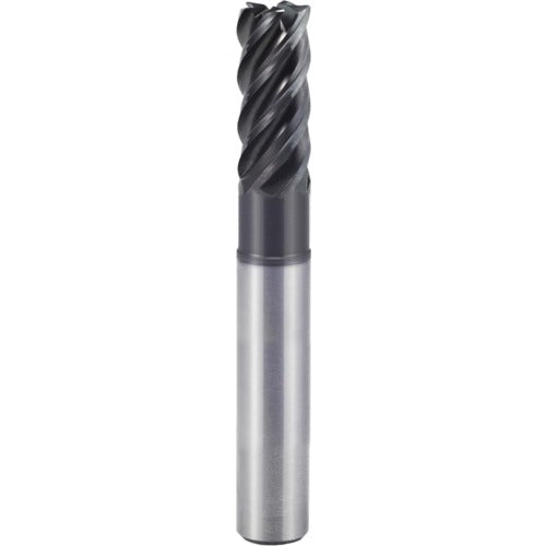 1″ × 1″ × 1 1/4″ × 6″ 5 Flute 0.1900″ C/R Carbide End Mill-Plain Shank - Y-Coating