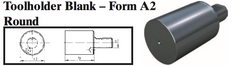 VDI Toolholder Blank - Form A2 Round - Part #: CNC86 B30.68.100 - Exact Tool & Supply