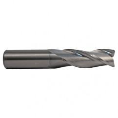 1/4 TuffCut GP 3 Fl Std. Lgth. TiN Coated Center Cutting End Mill - Exact Tool & Supply